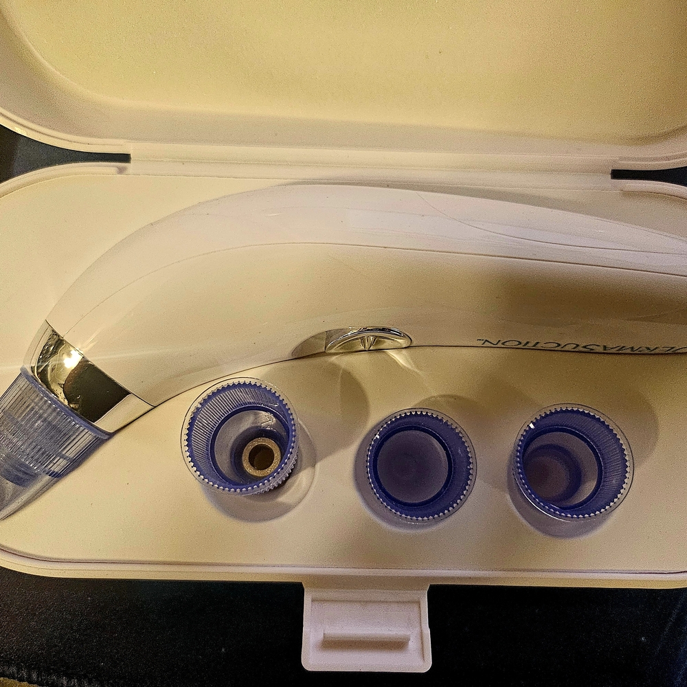 White Skincare Tool with Attachments